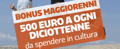 Bonus diciottenni: bonus di 500 euro da spendere in cultura