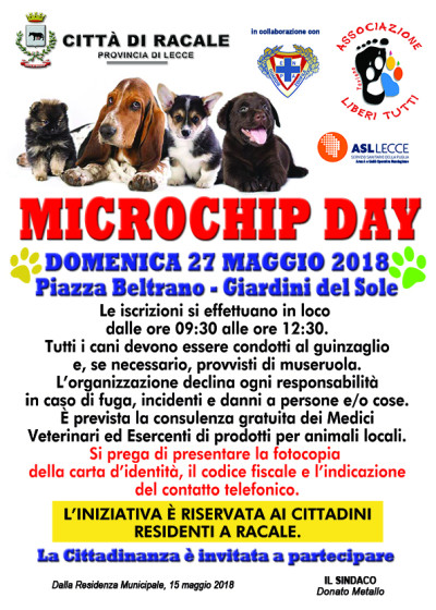 Giornata del microchip gratuito 2018