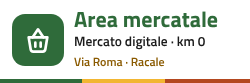 Area mercatale di via Roma – Mercato digitale