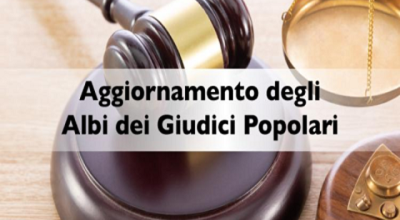 AGGIORNAMENTO DEGLI ALBI DEI GIUDICI POPOLARI.