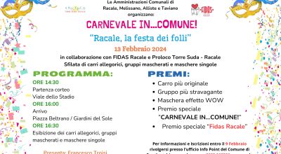 Carnevale in ... Comune! Racale, la festa dei folli!