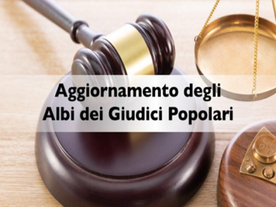 AGGIORNAMENTO DEGLI ALBI DEI GIUDICI POPOLARI.