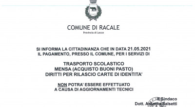 AVVISO ALLA CITTADINANZA