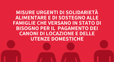 AVVISO PUBBLICO-Misure urgenti di solidarietà alimentare e di sostegno...