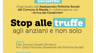 CAMPAGNA DI PREVENZIONE E SICUREZZA PUBBLICA Stop alle truffe agli anzi...