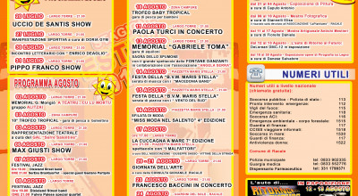 Programma Manifestazioni Estive 2014