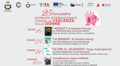 25 NOVEMBRE - GIORNATA INTERNAZIONALE CONTRO LA VIOLENZA SULLE DONNE.