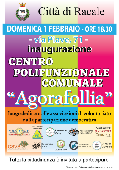 INAUGURAZIONE CENTRO POLIFUNZIONALE COMUNALE