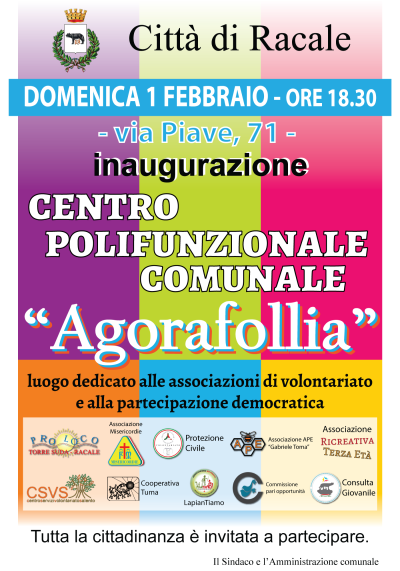 INAUGURAZIONE CENTRO POLIFUNZIONALE COMUNALE 