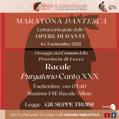 MARATONA DANTESCA  - COMITATO NAZIONALE CELEBRAZIONE 700 ANNI