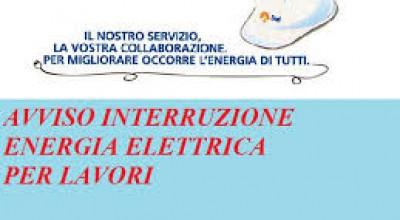 Avviso interruzione di energia elettrica in data 22 luglio 2022 in alcune vie...