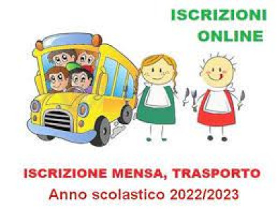 AVVISO ISCRIZIONE ON LINE AI SERVIZI DI REFEZIONE SCOLASTICA E DI TRASPORTO S...