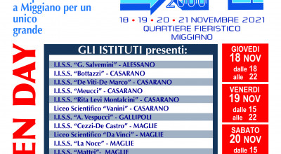 Expo Orienta Scuola a Miggiano - Avviso per gli alunni di 3a media
