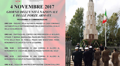 4 NOVEMBRE Giorno dell'Unità Nazionale e delle Forze Armate