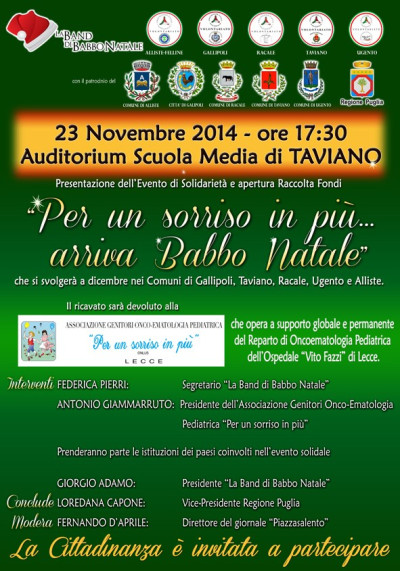 Presentazione Evento di Solidarietà 