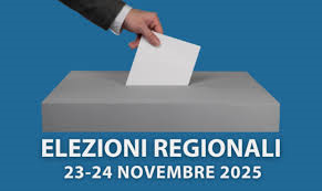 Elezioni Regionali di domenica 23 e lunedì 24 novembre 2025.